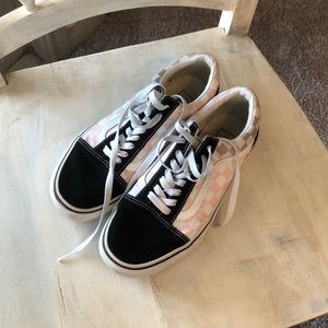 Platform old skool checker vans